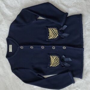 Made in Italy extra fine 100% wool merinos sweater cardigan size small